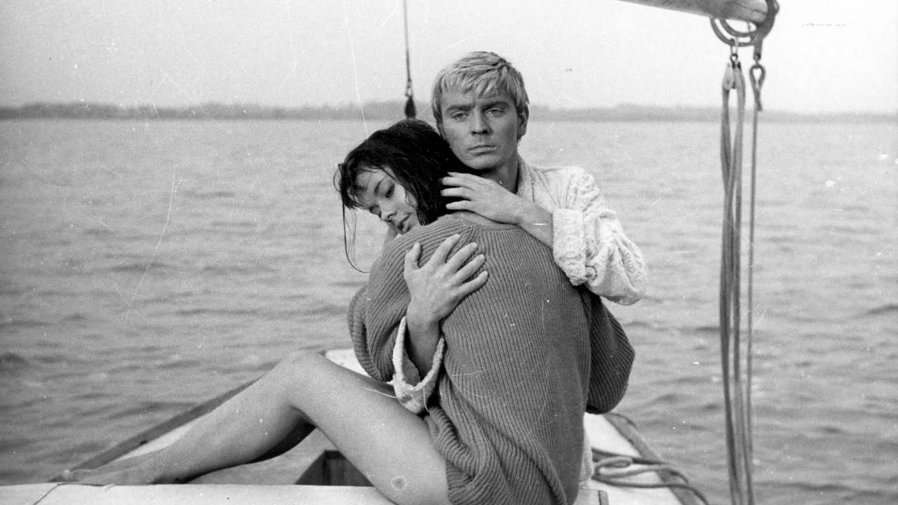 Un fotogramma dal film "Il coltello nell'acqua"