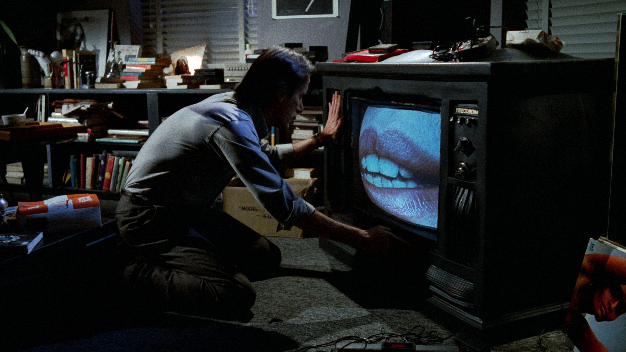 Un fotogramma dal film "Videodrome"
